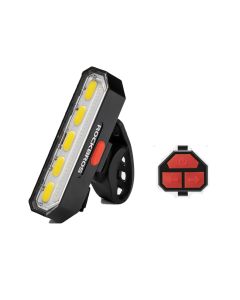 ROCKBROS COB LED feu arrière télécommande clignotant lampe démarrage / arrêt automatique feux de vélo