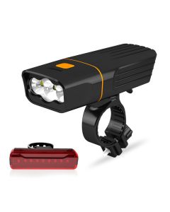 1000LM LED Vélo Vélo Lumières USB Rechargeable Phare Avant Arrière Feu Arrière Lampe Avant Ultraléger