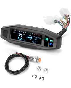 Moto générale modifiée mini mini haute définition LCD compteur de vitesse compteur de vitesse jauge de vitesse jauge d'huile