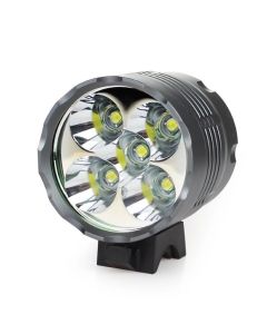 Lanterne XM-L 5x T6 7000 Lumen LED Lampe de vélo Lampe frontale avec chargeur 8.4V et batterie 9600mAh