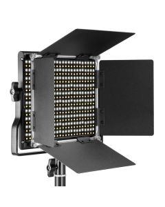 Neewer 3200-5600K bicolore dimmable CRI 95660 lumière LED + support en U Barndoor pour photographie vidéo
