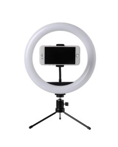 Photo LED Selfie Stick Ring Fill Light 10inch Dimmable Camera Phone Ring Lamp avec support trépied